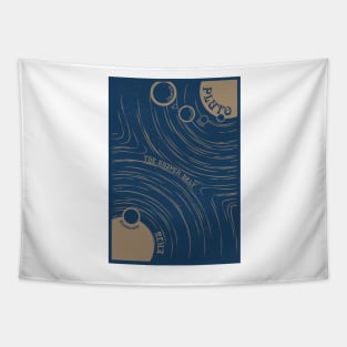 Pluto,Eris & the Kuiper Belt - Art Nouveau Space Travel Poster Tapestry