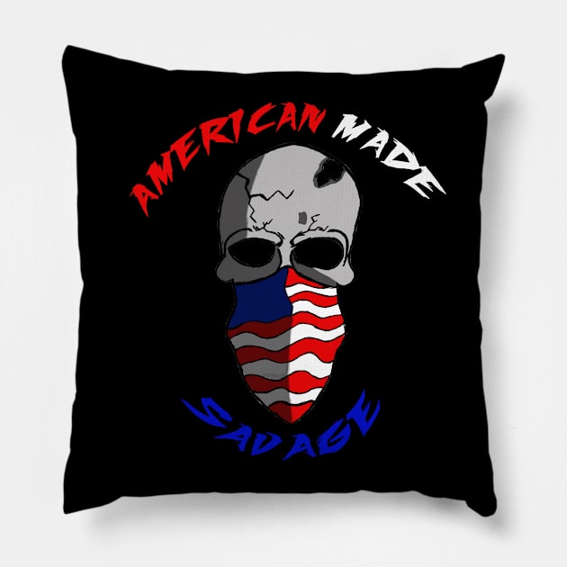 American made savage Pillow by savyon64