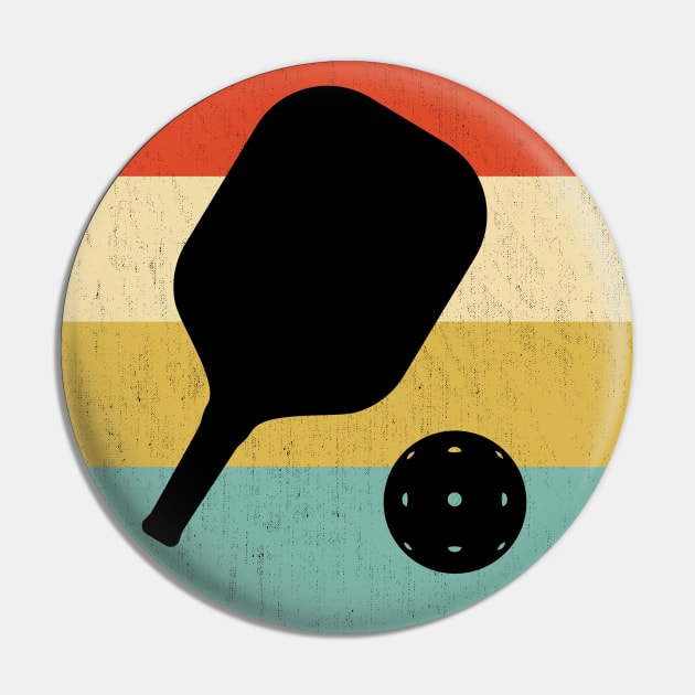 Pickleball Retro Vintage Pin by DragonTees