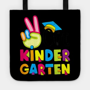 Peace Out Kindergarten Graduation Last Day Of School Kids Tote