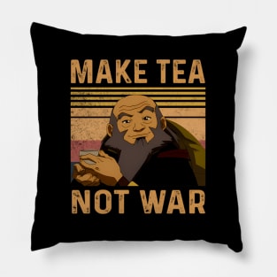 Make Tea Not War Peaceful Samurai Tea Drinker Pillow