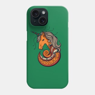 Unicorn Head Illustration Phone Case