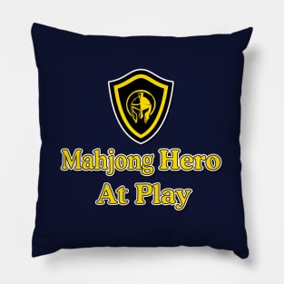 Mahjong Hero At Play_mahjong shield Pillow