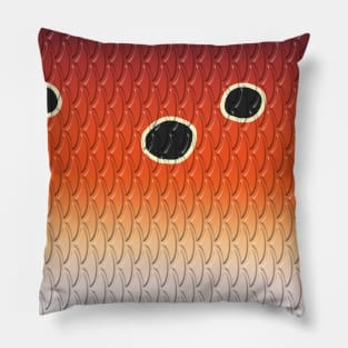 Vintage Redfish color pattern Red Drum Inspired art original Pillow