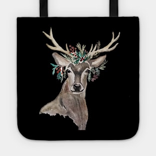 Reindeer at Christmas Tote