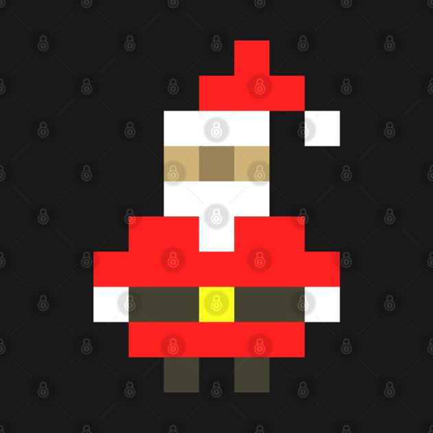 Pixel Santa Claus Christmas by Bumblebeast