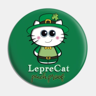 Saint Patrick’s Day Pinch Proof - LepreCat Pin