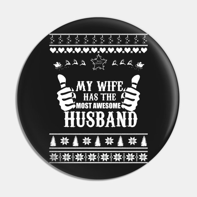 Merry Christmas WIFE HUSBAND Pin by bryanwilly