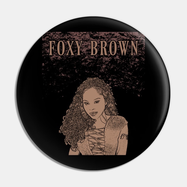 Foxy Brown // Brown Pin by Degiab