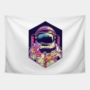 astronaut: donut & pizza Tapestry