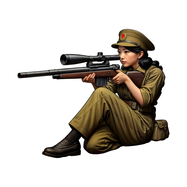 Sniper Girl by Rawlifegraphic