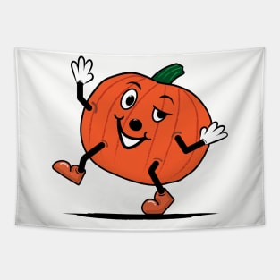 Halloween Jack-o-Lantern, Cartoon Pumpkin, Happy Halloween, Funny Pumpkin Tapestry