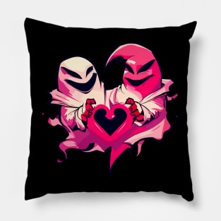 Two pink Ghosts Pillow