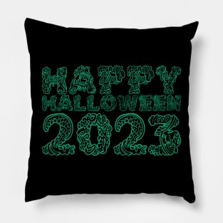 Happy Halloween 2023 - GREEN Pillow