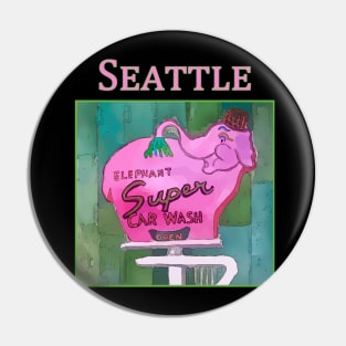 Pink Elephant Neon Sign in Seattle - Welshdesigns Pin