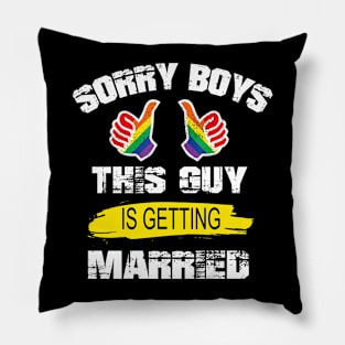 BACHELOR Party LGBT Gay Pride Gift Groom Bride Pillow