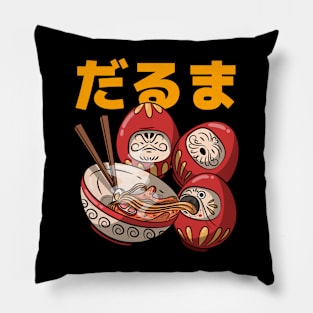 Kawaii Ramen Daruma Dolls Pillow