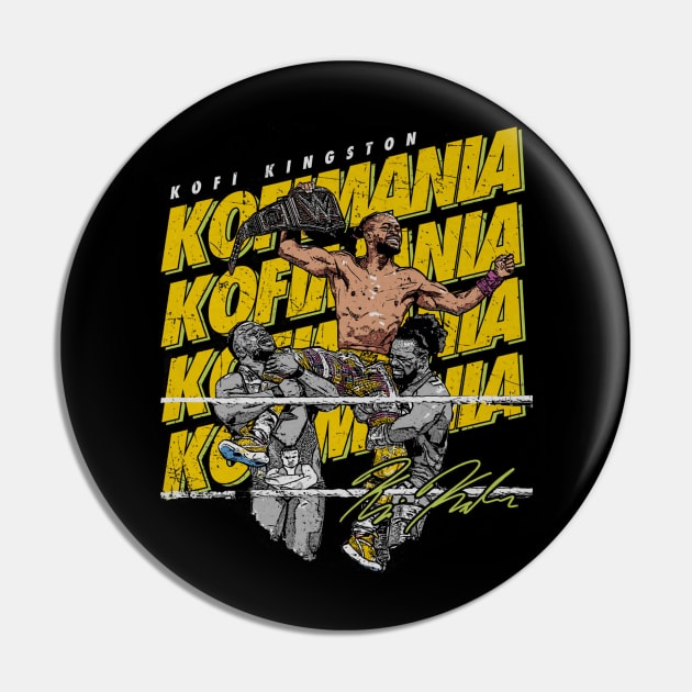 Kofi Kingston Kofimania Celebration Pin by MunMun_Design