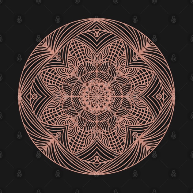 Rose Glitter Mandala by Magic Moon