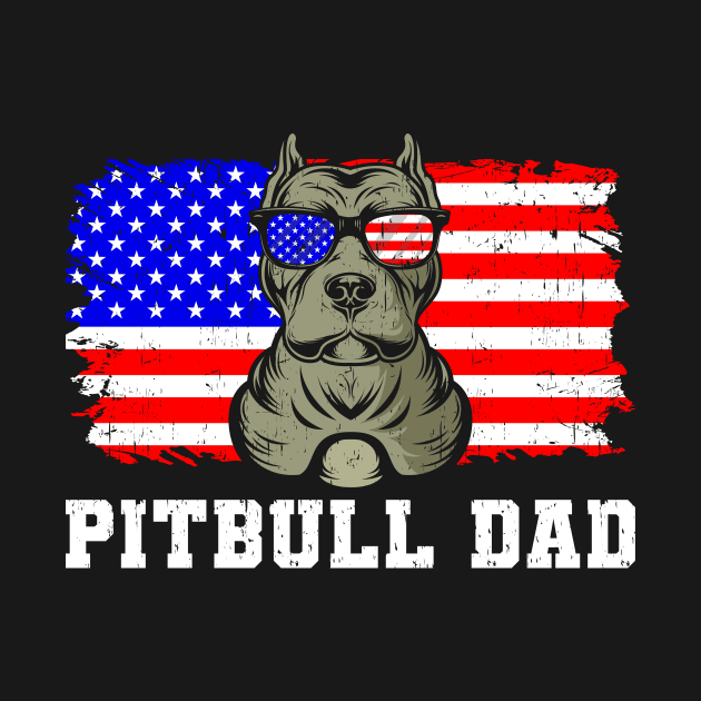 Pitbull Dad Gift by Delightful Designs