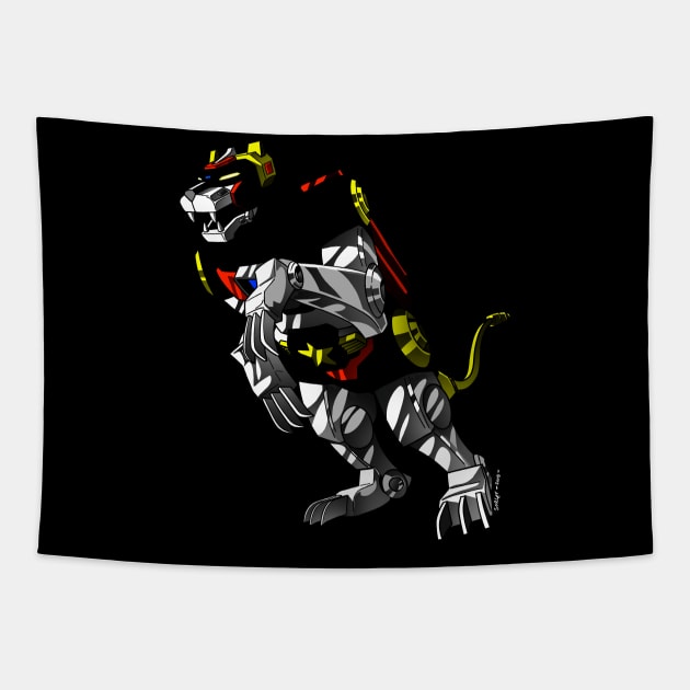 Asplenia Studios: Black Lion Tapestry by AspleniaStudios