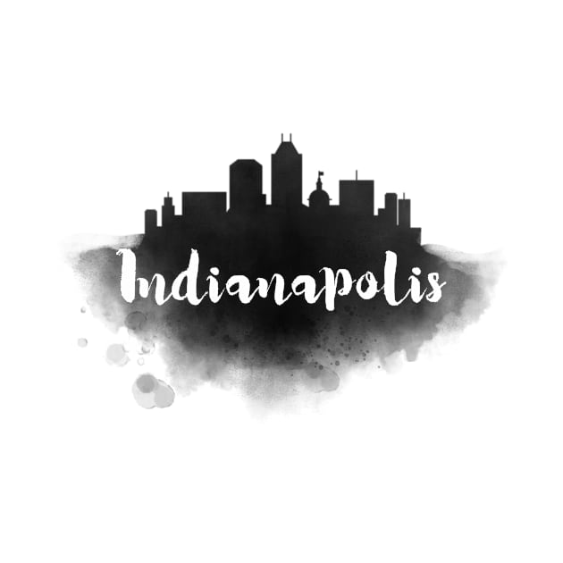 Indianapolis watercolor by kursatunsal