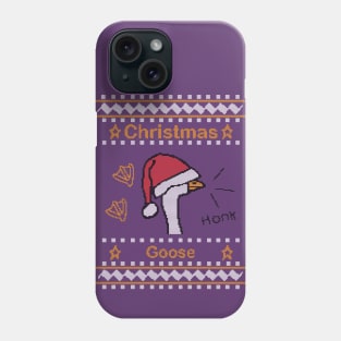 Christmas Goose Knitted Ugly Sweater Phone Case