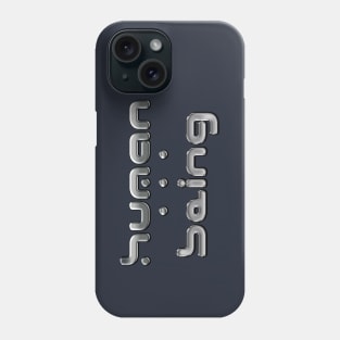 Human being (silver) Phone Case