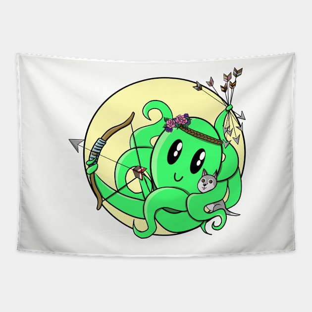 Octopus Ranger- Dungeons and Dragons Tapestry by GenAumonier