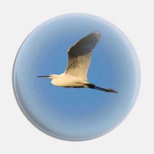 Flying egret Pin