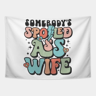 Funky Retro Spoiled Wife, Vintage Inspired, Fun Tapestry