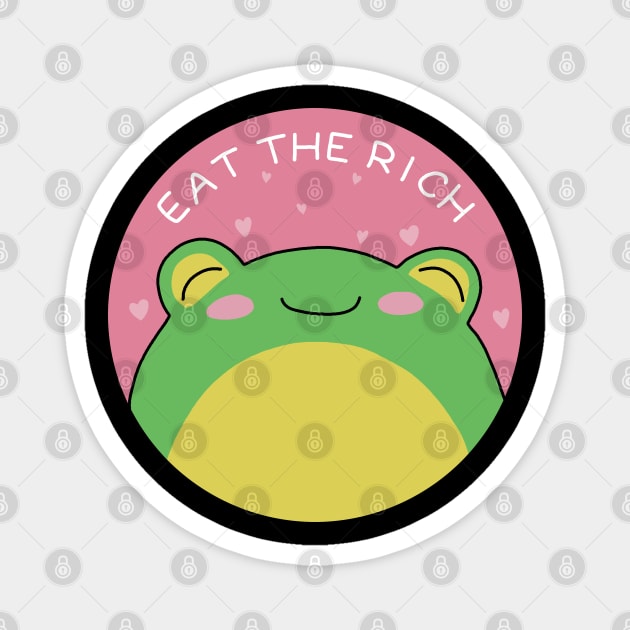 Eat The Rich - Frog Magnet by valentinahramov