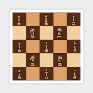 Chessboard Chess Pieces Magnet