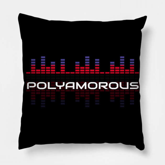 Music Equalizer Bars - Polyamorous Pillow by Forsakendusk