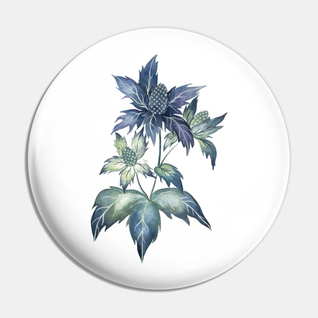 Sea Holly Thristle Pin by themintgardener