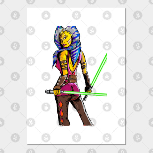 Ahsoka Tano Ahsoka Tano Poster E Stampa Artistica Teepublic It