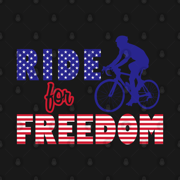 Cool Freedom Loving American Cyclist Gift For Cyclist by BoggsNicolas