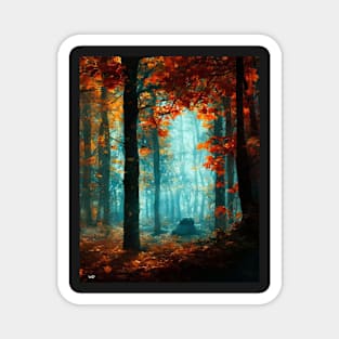 A forest in autumn Magnet