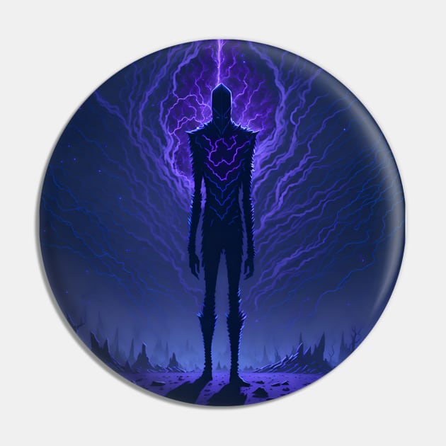 Enderman in Eerie Landscape Fan Art Pin by onsyourtee