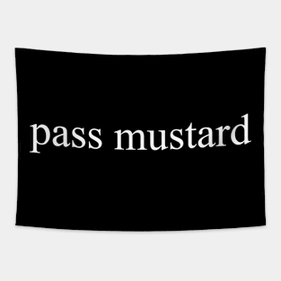 pass mustard, white Tapestry