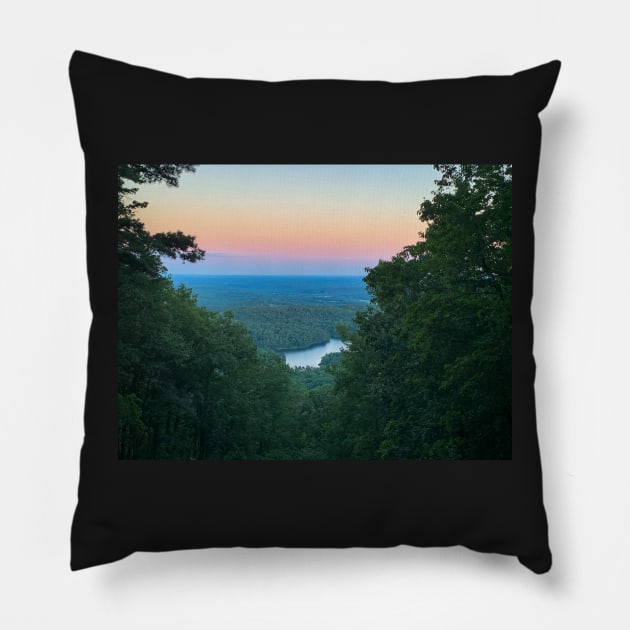 Tower Mountain Lookout Pillow by Ckauzmann