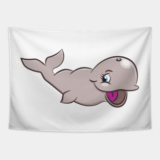 Cute Whale Tapestry