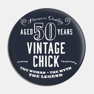 vintage chick - 50th Pin