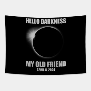 Hello Darkness My Old Friend Solar Eclipse Of April 8 2024 Tapestry