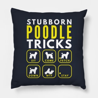 Stubborn Poodle Tricks - Dog Training Pillow