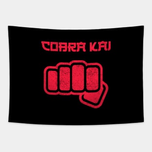 COBRA KAI design ✅ strike first nostalgia 80s tv dark pink version Tapestry