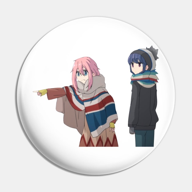 Rin and Nadeshiko Hanging Out Pin by KokoroPopShop