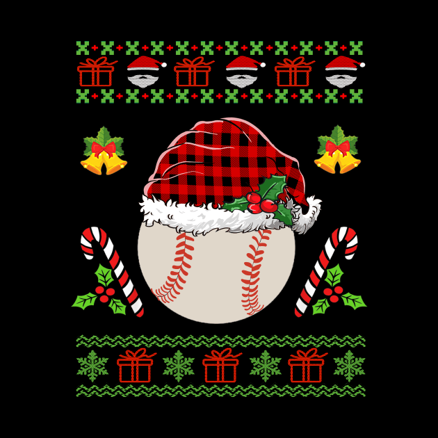 ugly christmas sweater baseball by Bagshaw Gravity