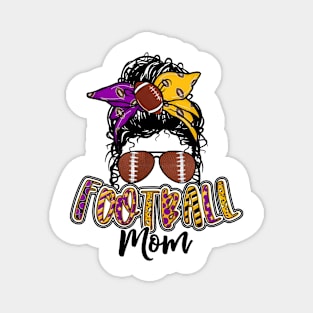 Football Mom Purple And Gold Magnet