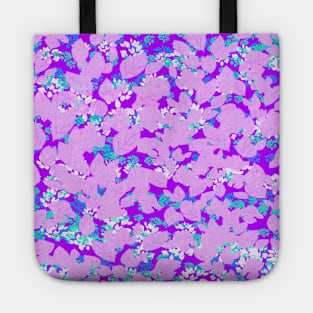 Colorful leafy print Tote